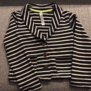 Girls size 7/8 striped jacket.